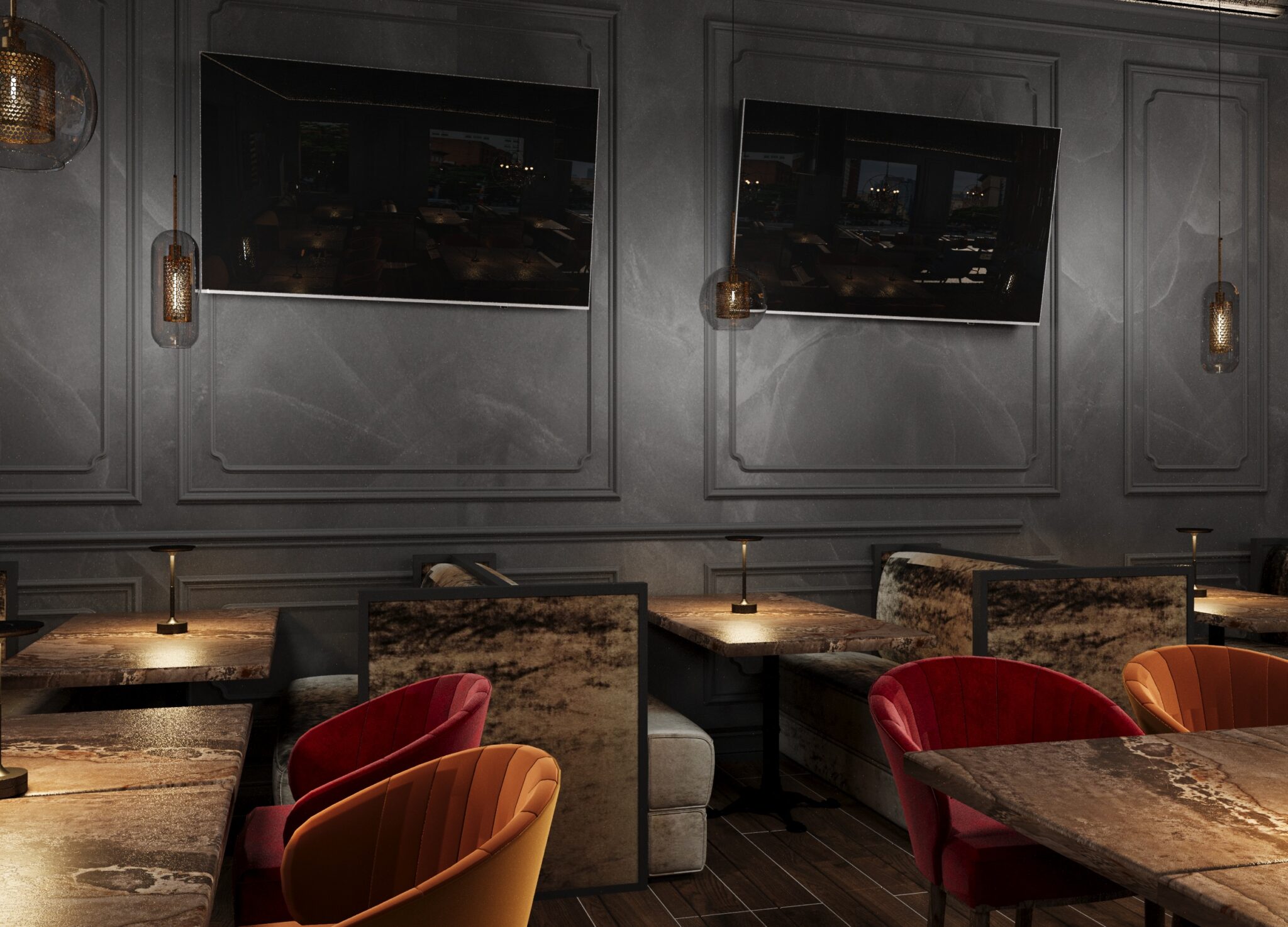Left booth